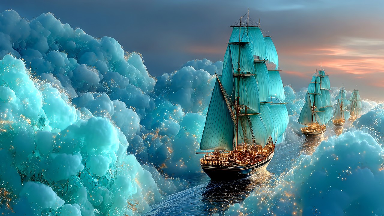 Somewhere Between Awake & Dreaming, This Has Always Been Here | 4K Blue Fantasy & Ambient Music
