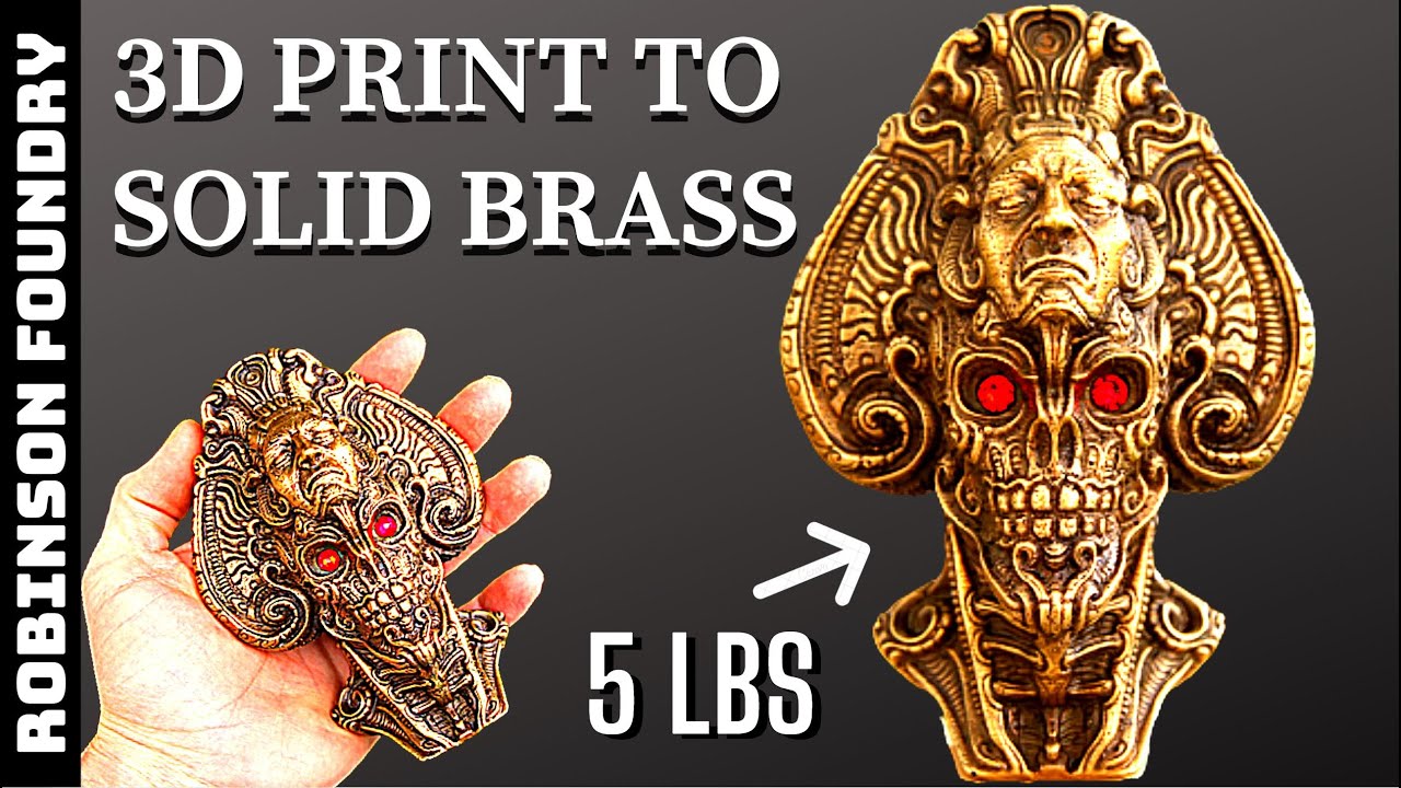 How to turn a 3D PRINT into METAL │ Lost PLA Metal Casting │ ASMR