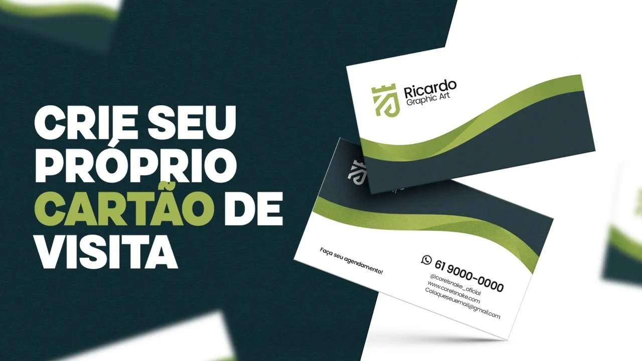 Como criar um cartão de visita no CorelDraw em poucos minutos // corelsnake