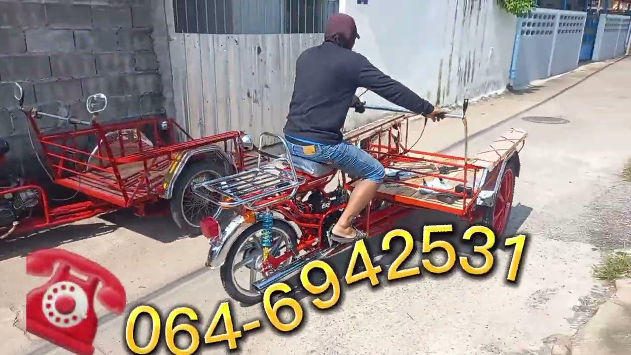 @อ.รุ่งเจริญสามล้อแดง #สามล้อเครื่อง #ซาเล้ง สามล้อเครื่อง125cc.มีเกียร์ถอยหลัง สตาร์ทมือ
