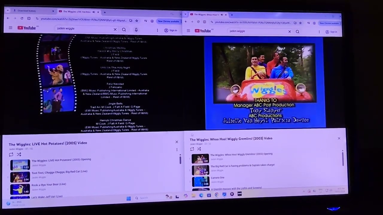 Lights, Camera, Action, Wiggles! Instrumental Comparison Mashups + End Credits (2003/2005)