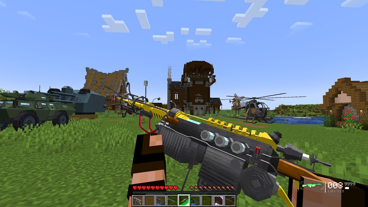 Villagers Called Me for Help — I Destroyed the Pillager Base With Modern Weapons