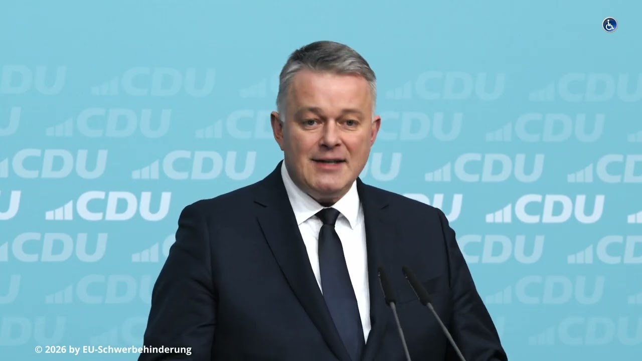 Pressekonferenz mit Gordon Schnieder CDU Rheinland Pfalz