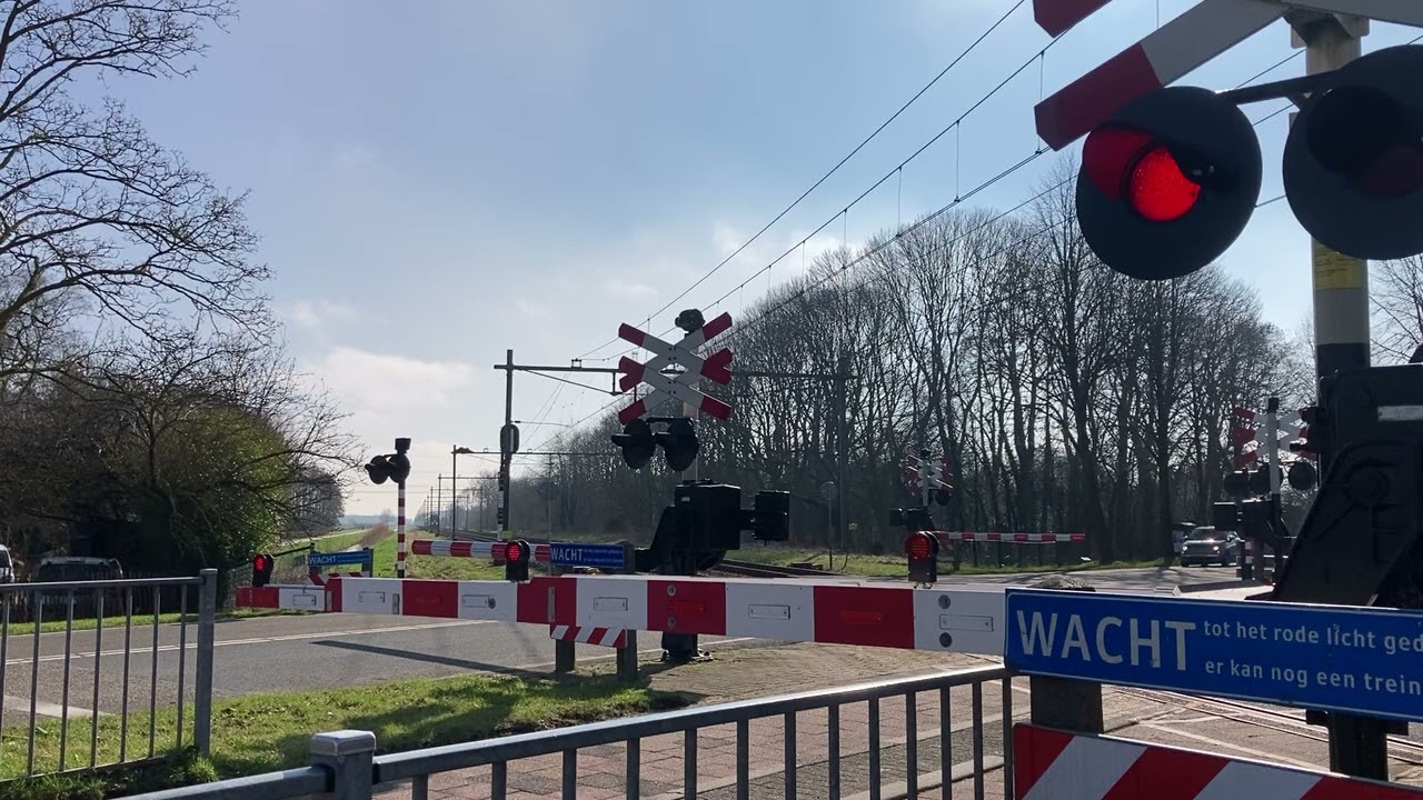 Spoorwegovergang in Zwolle