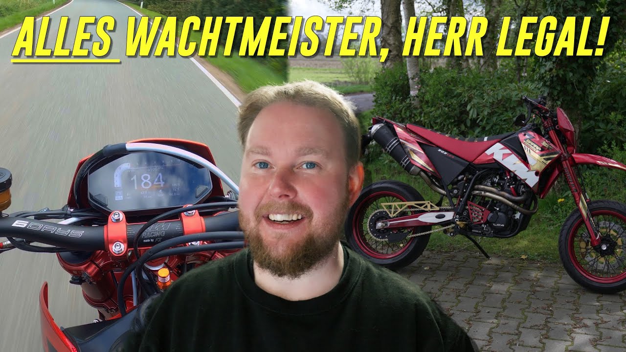 KTM 660 Supermoto TEST mit 83PS,Quickshifter & RAW Sound