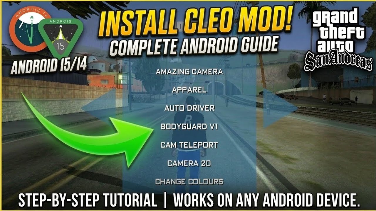 Android 15&14 : How to install Cleo Mod GTA San Andreas Android | Works on All Android