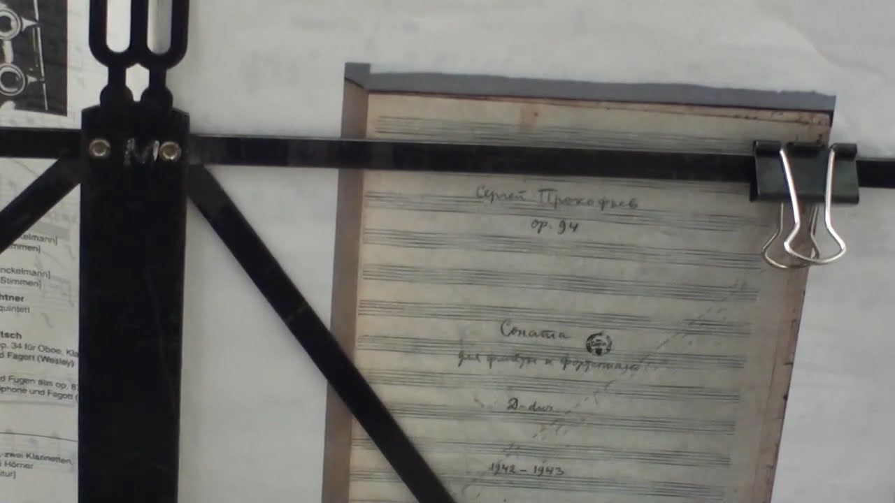 Feb 16 '26 Prokofiev's manuscript Flute Sonata 4th Mov. #21 プロコフィエフ直筆原稿 フルート・ソナタ 第4楽章/Takahashi