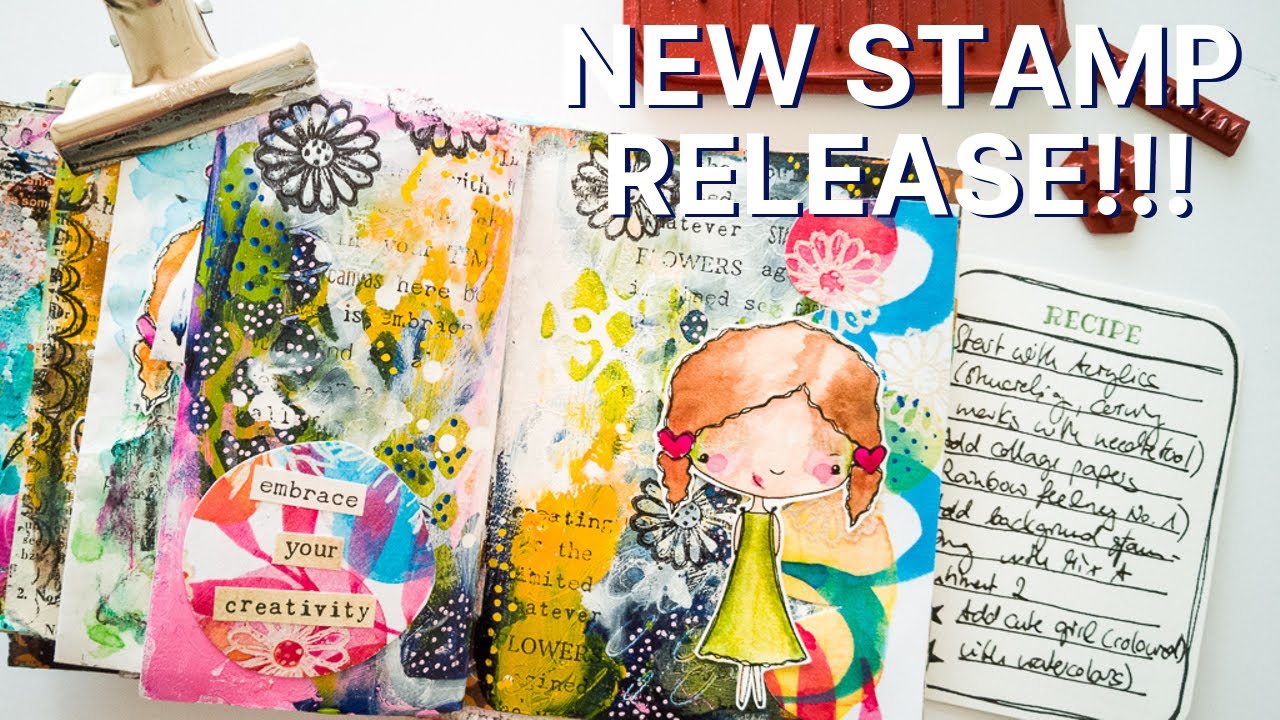 Art Journal with Me - Rubber Dance October Stamp Release