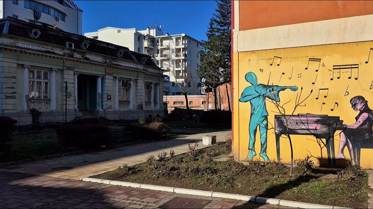 Walking Tour of Kraljevo, Serbia 🇷🇸 | Natural City Sounds
