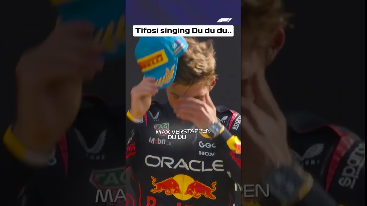 Tifosi singing for Max Verstappen #f1 #maxverstappen
