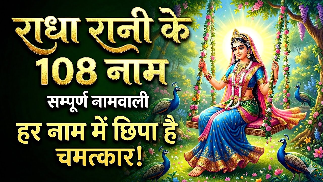 🌸 108 Names of Radha Rani | Shri Radha Ashtottara Shatnam | Most Powerful Radha Naam Jaap