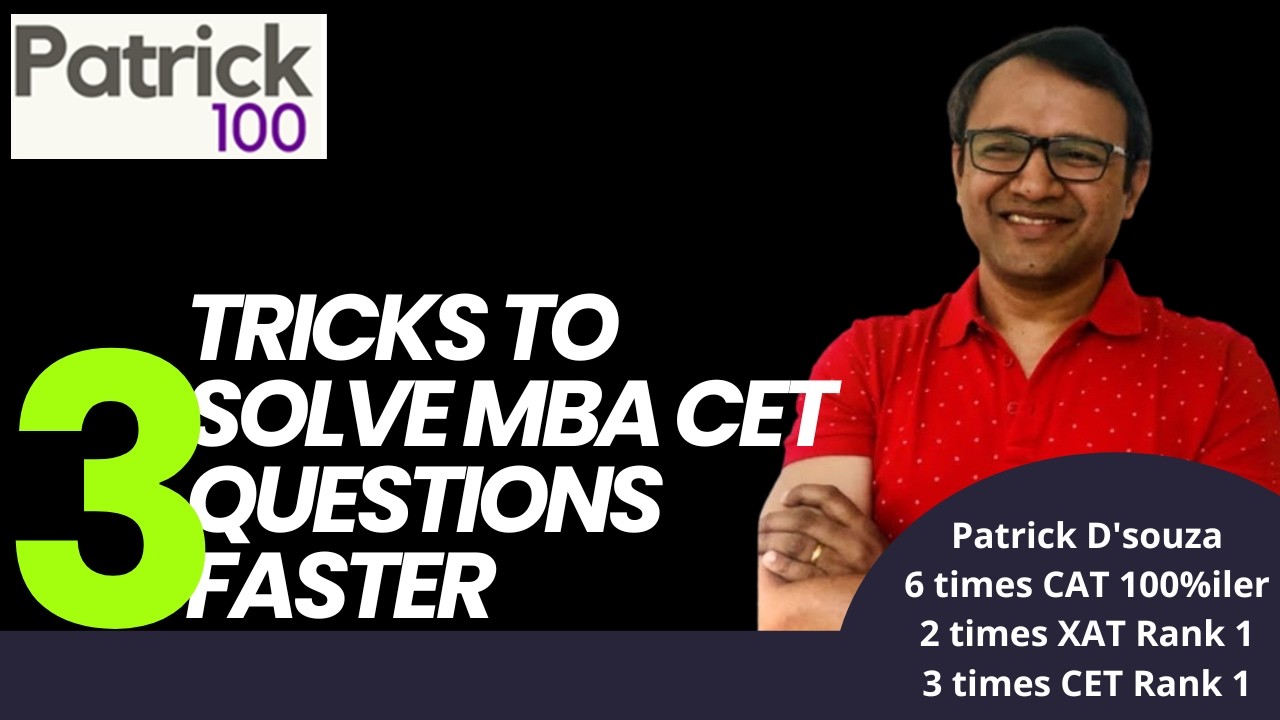 3 приема для более быстрого решения задач MBA CET | Советы в последнюю минуту для MBA CET 2026 | ...