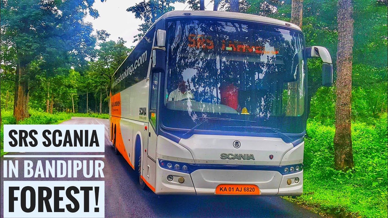 SRS TRAVELS SCANIA Cruising in Bandipur forest!