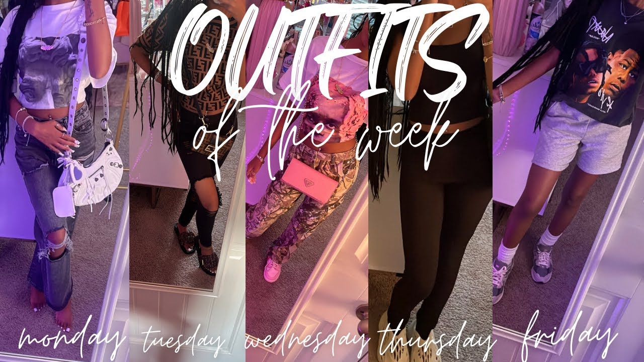MY SCHOOL OUTFITS OF THE WEEK ♡| Theerealniya