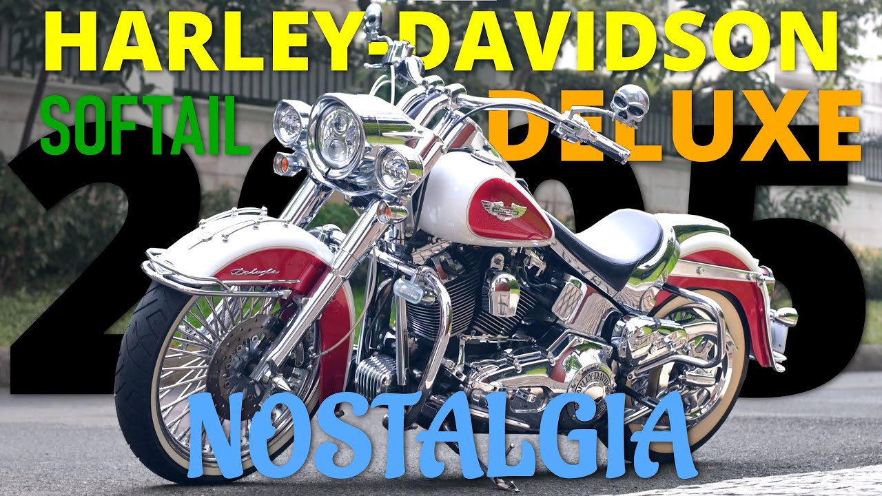 Harley-Davidson Softail Deluxe Nostalgia FLSTN 2005 Short Review 189cm - Indonesia