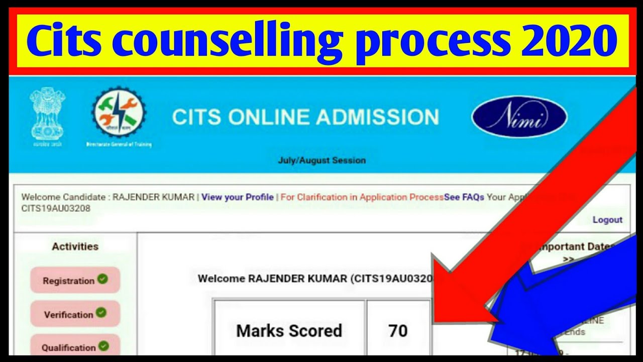 cits counselling process || cits counselling date 2020