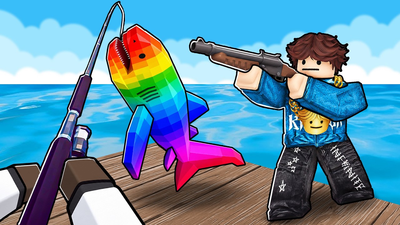 CaylusBlox Учимся рыбачить в Roblox