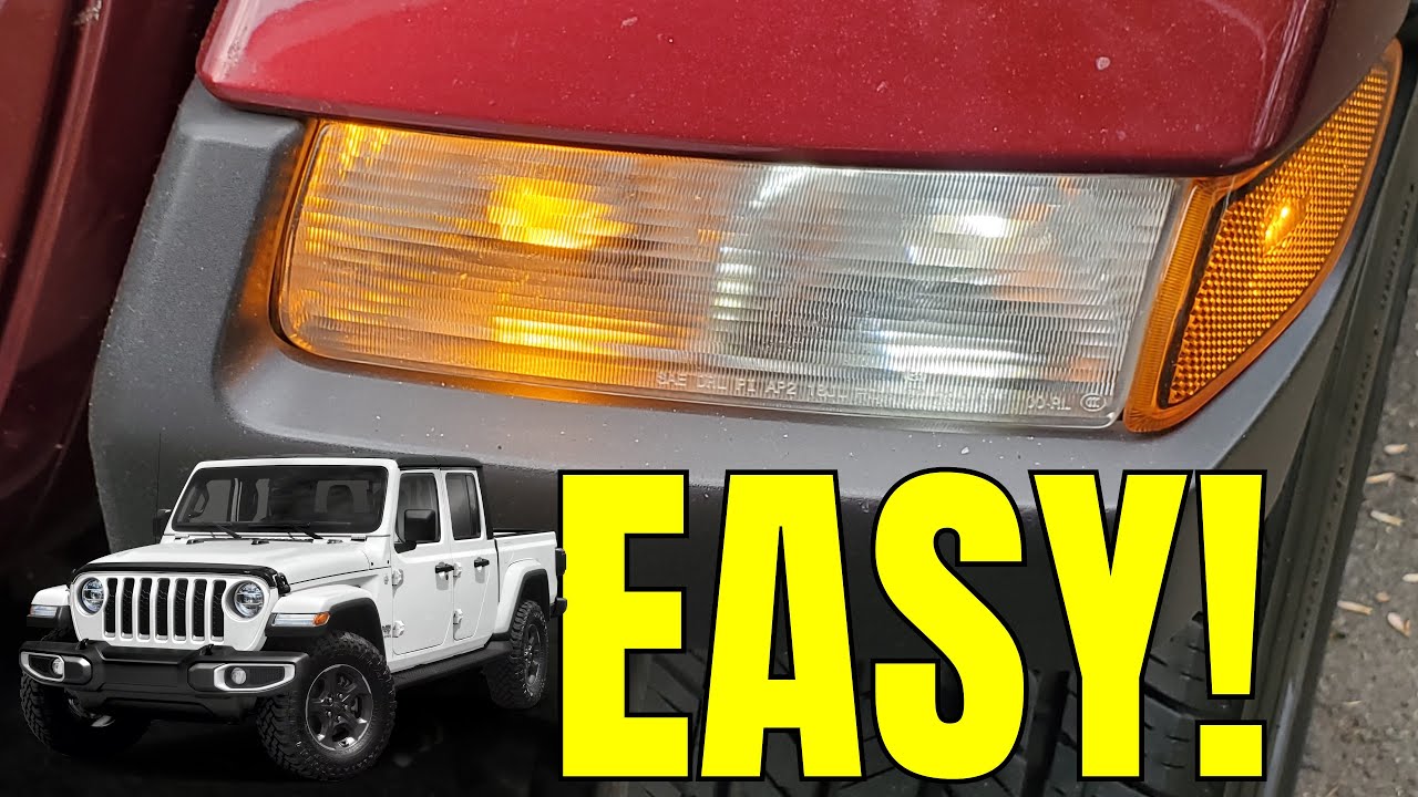Замена переднего указателя поворота (ДХО) на Jeep Gladiator