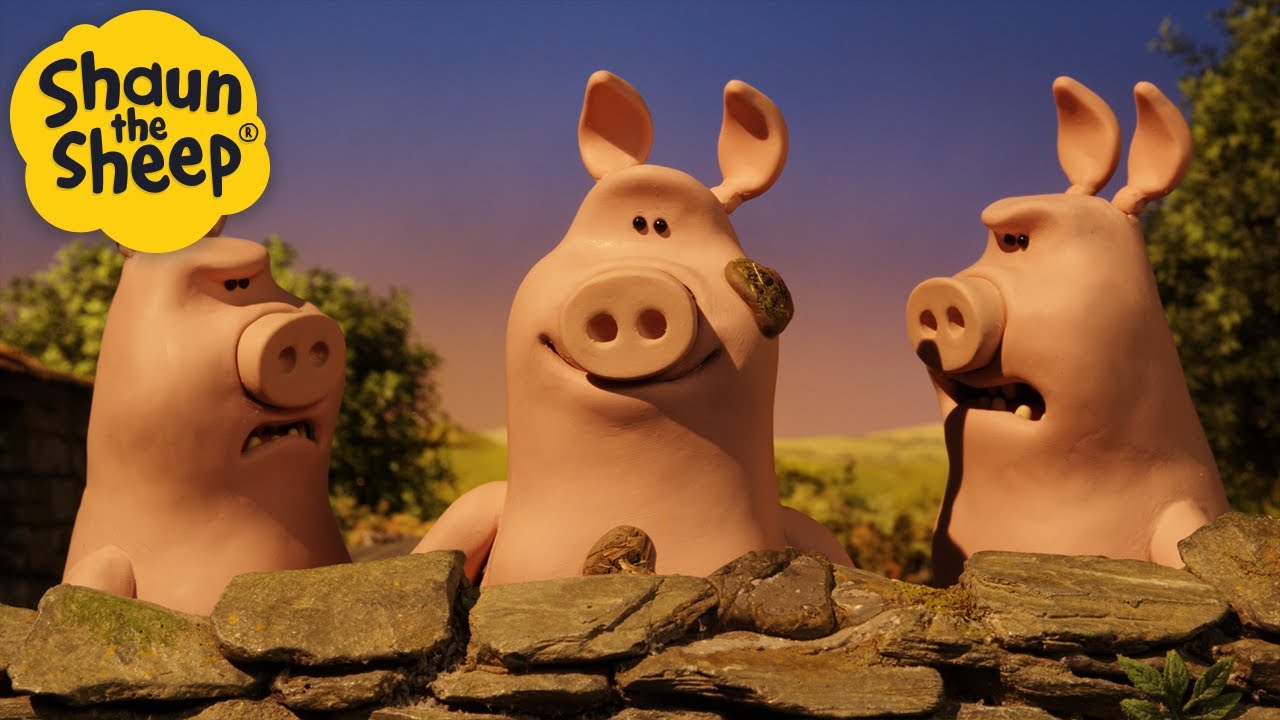Three Big Pigs! 😲 | Shaun the Sheep Compilation | Shaun the Sheep & Friends