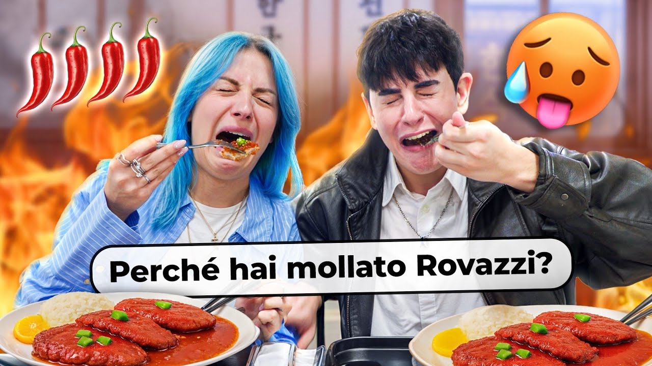 RISPONDI o MANGIA la COTOLETTA INFERNALE COREANA!! w/ @KokeshiKaren | Q&A doloroso