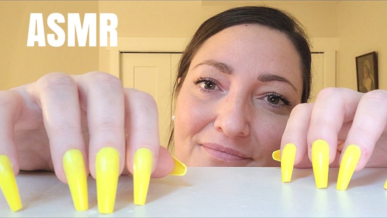 ASMR Extremely Aggressive Windowsill Scratching And Tapping(Lo-fi)Long Nails