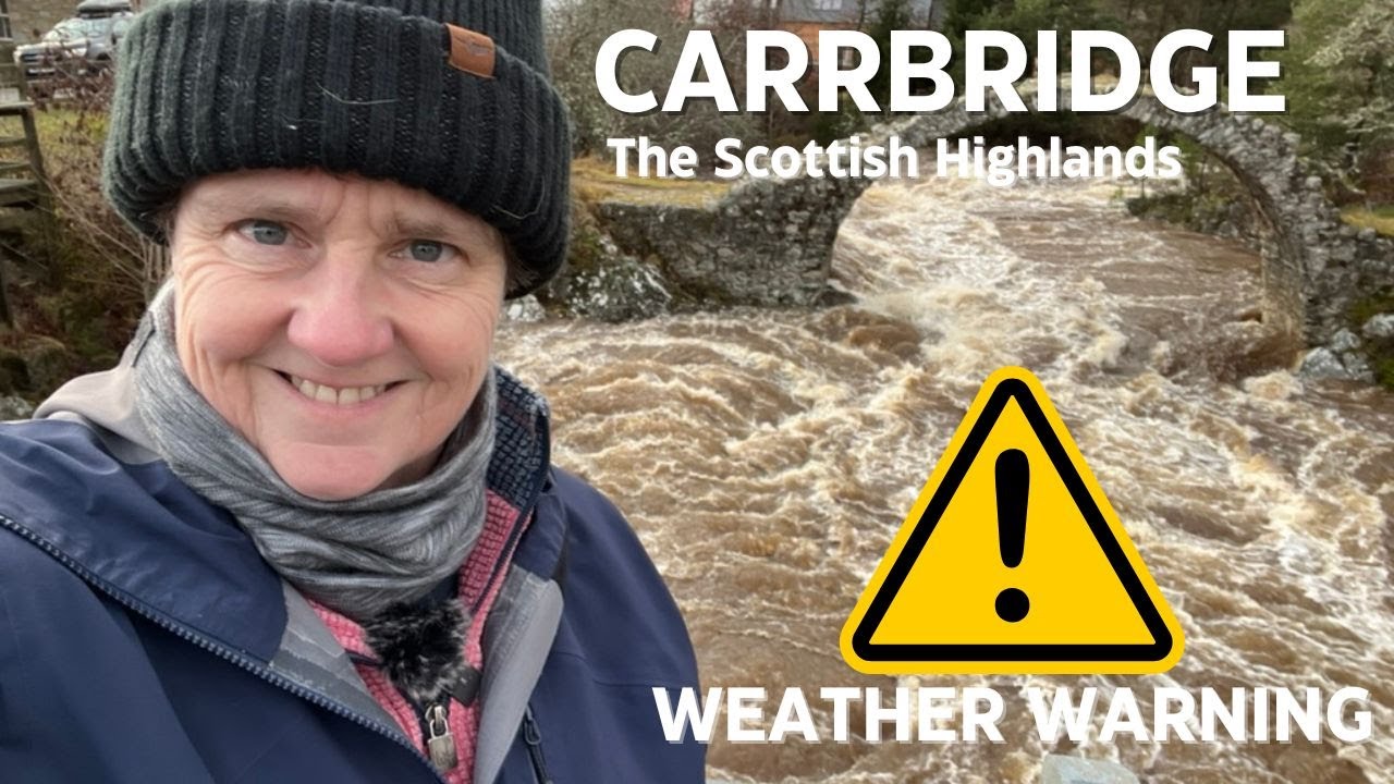 Waters run high in Carrbridge, Scottish Highlands
