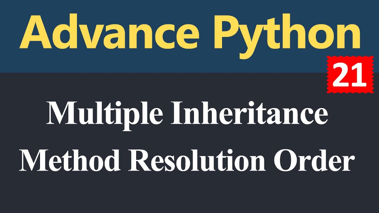Multiple Inheritance and Method Resolution Order in Python (Hindi)