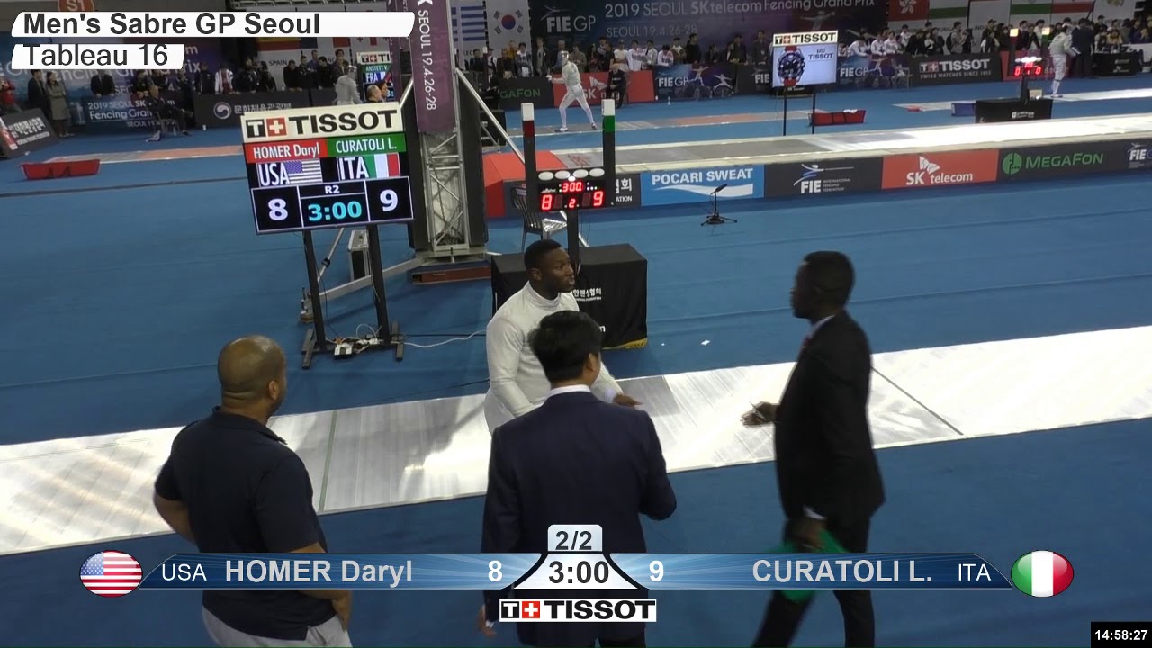 2019 165 T16 06 M S Individual Seoul KOR GP GREEN HOMER USA vs CURATOLI ITA