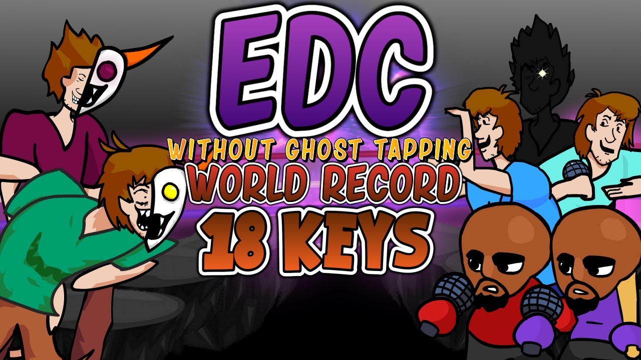 FNF Enormous Dimension Collapse (0,5x) WORLD RECORD!!! (No Ghost Tapping) 18 Keys - ACC%71,31
