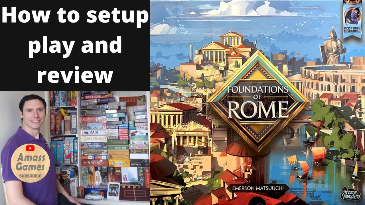 Foundations of Rome Emperor edition how to setup play and review #boardgame #gametok #games #bgg