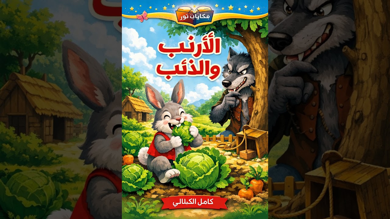حكاية 💥 الأرنب والذئب 💥🌙🌺🌺🌼