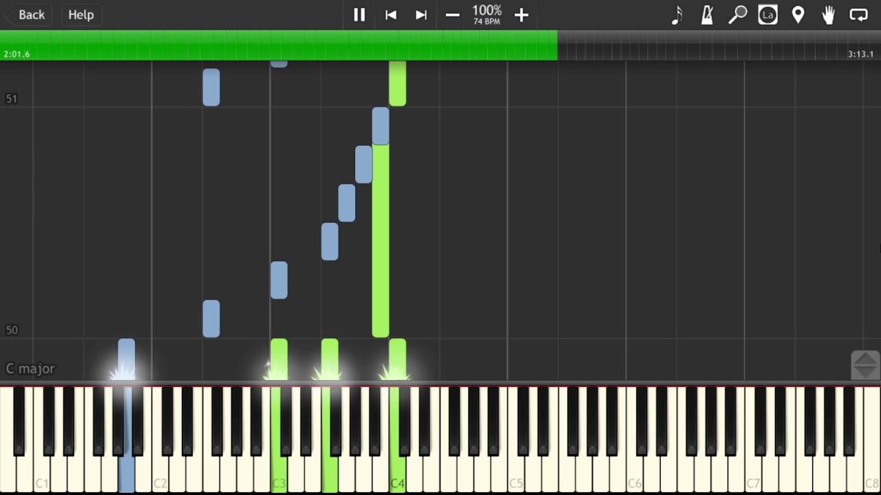 The Place Promised In Our Early Days Main Theme Piano - Tenmon [Piano Tutorial] (Synthesia)
