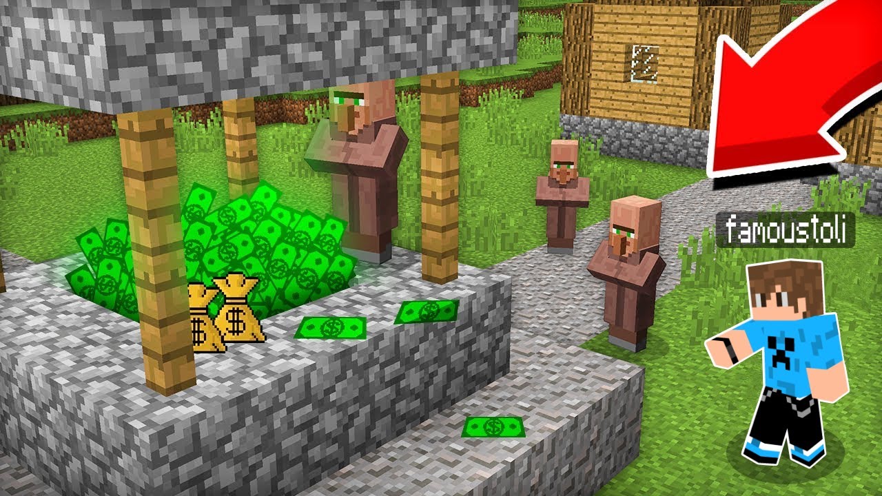 TI BΡΗΚΑΜΕ ΜΕ ΤΟΥΣ VILLAGER ΣΤΟ ΠΗΓΑΔΙ ΣΤΟ MINECRAFT