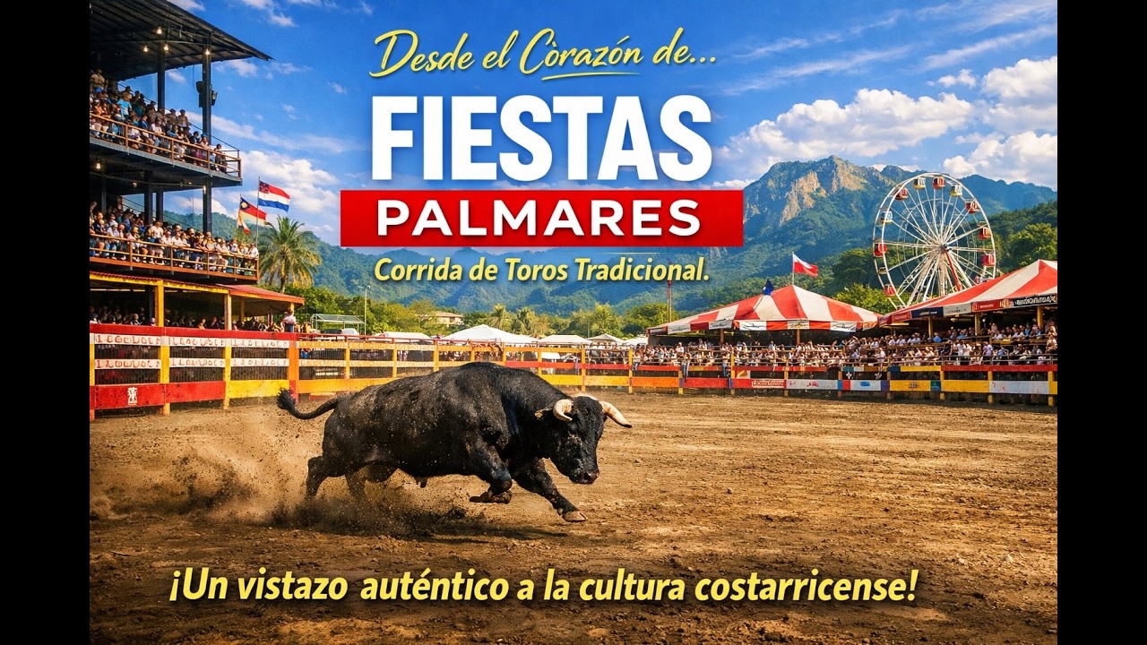 🇨🇷🎉🐂🔥 ¡Así se vive la adrenalina en las Fiestas de Palmares 2026! | Alajuela | Costa Rica