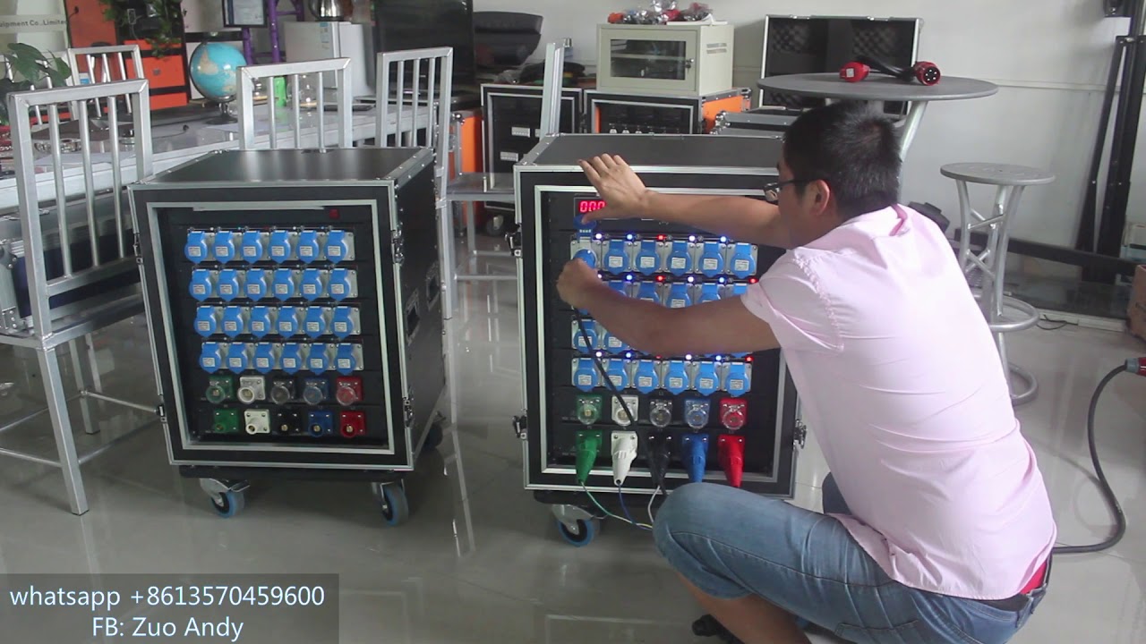 stage power distribution box 12 / 24 channel