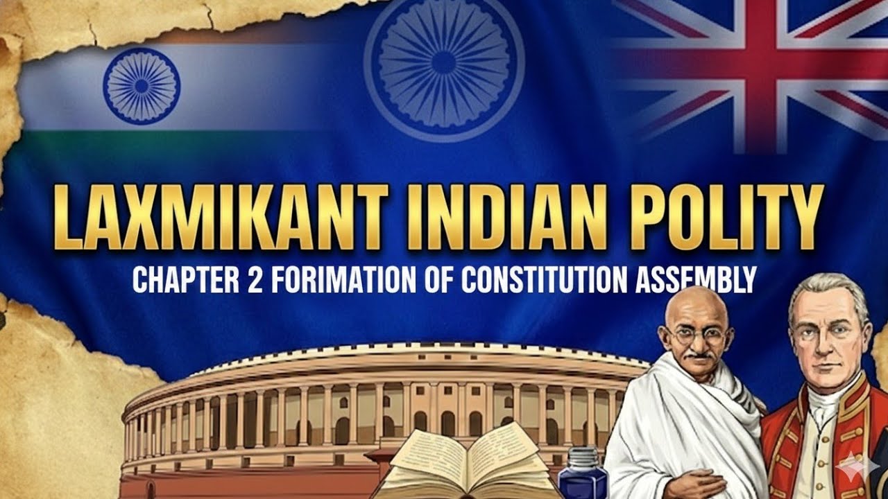 Laxmikant Indian Polity: ch: 2 Formation of Constitution Assembly#uppsc #uppsc #currentaffairs 