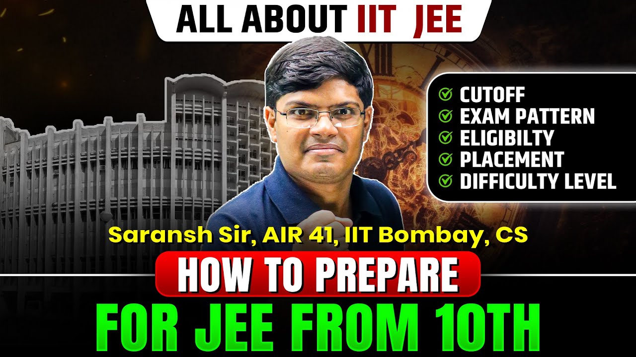 How to Start IIT JEE Preparation from Class 10 🔥| JEE 2028 Strategy | Know all about IIT JEE Exam 💪🏻