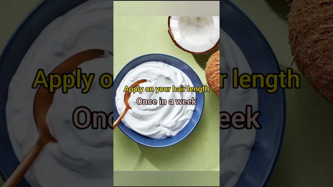 Coconut hair mask for natural straight hair 