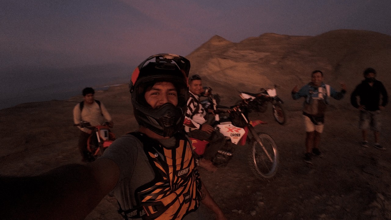 Riding a dirt bike across Peru's desert coastline
