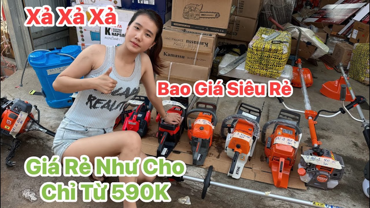 Thanh Lý Xả Lỗ Máy Cưa Xích - Máy Cắt Cỏ Giá Siêu Siêu Rẻ |0345050399