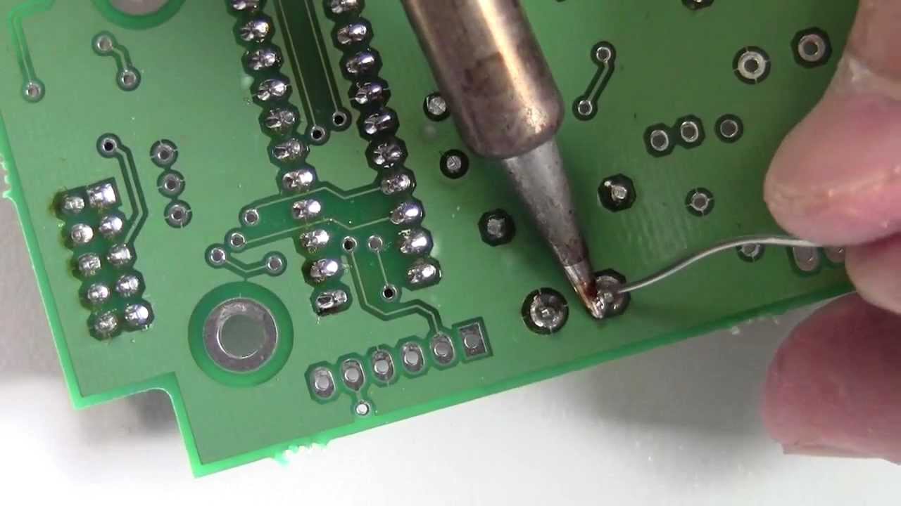 How to solder through-hole (PTH) parts