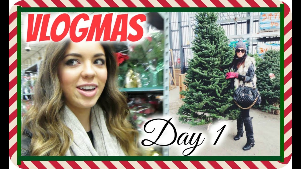 VLOGMAS DAY 1❄ Christmas Trees & Online Schooling?