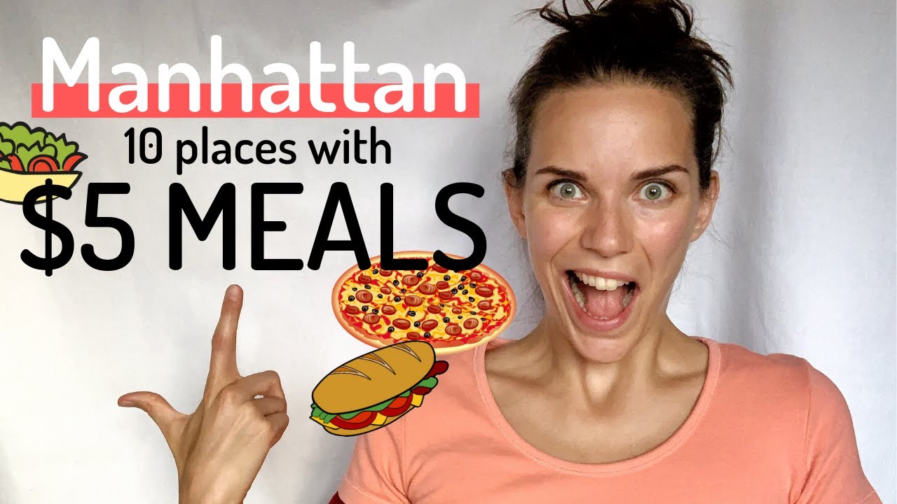 10 PLACES TO EAT FOR $5 OR LESS IN MANHATTAN | New York Cheap Food