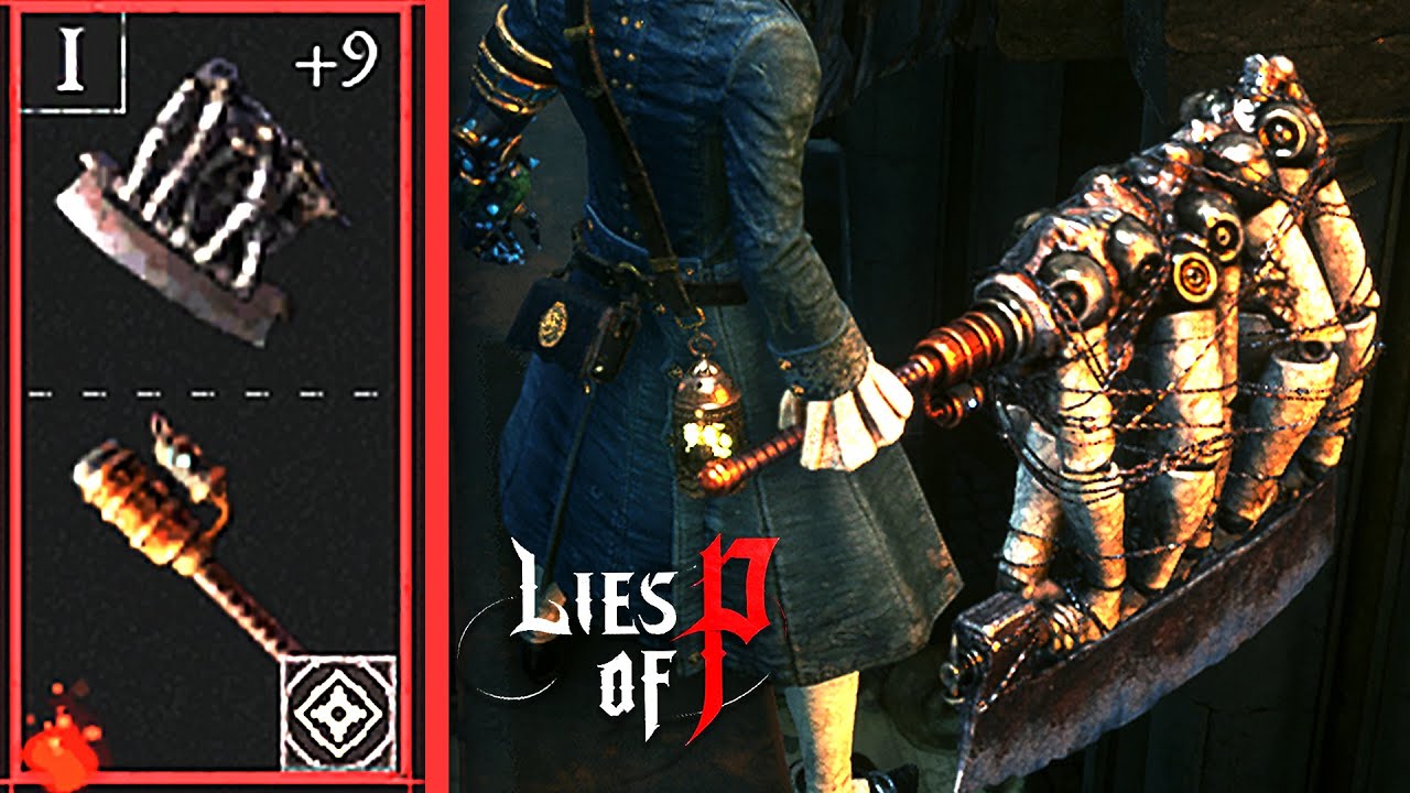 Live Puppet Axe Blade + Electric Coil Stick Handle - Lies of P