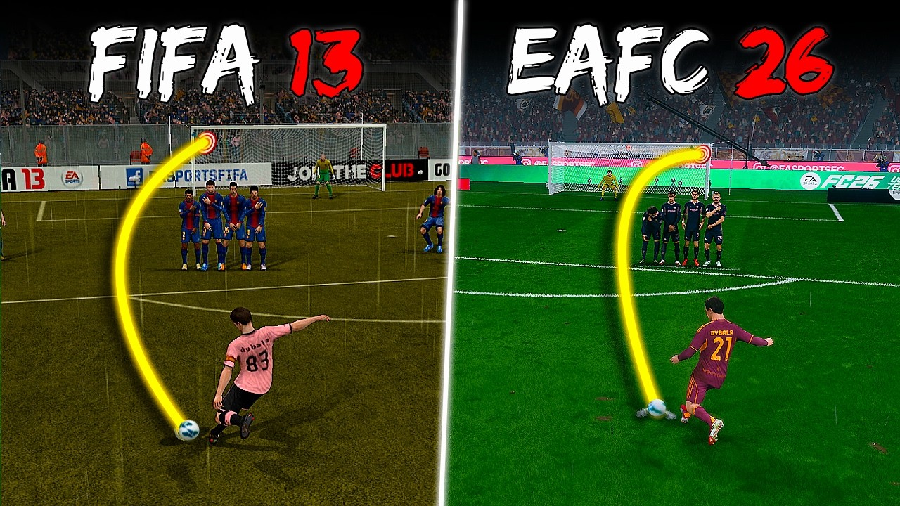 Paulo Dybala Freekick in Every FIFA | FIFA 13 - EAFC 26 |