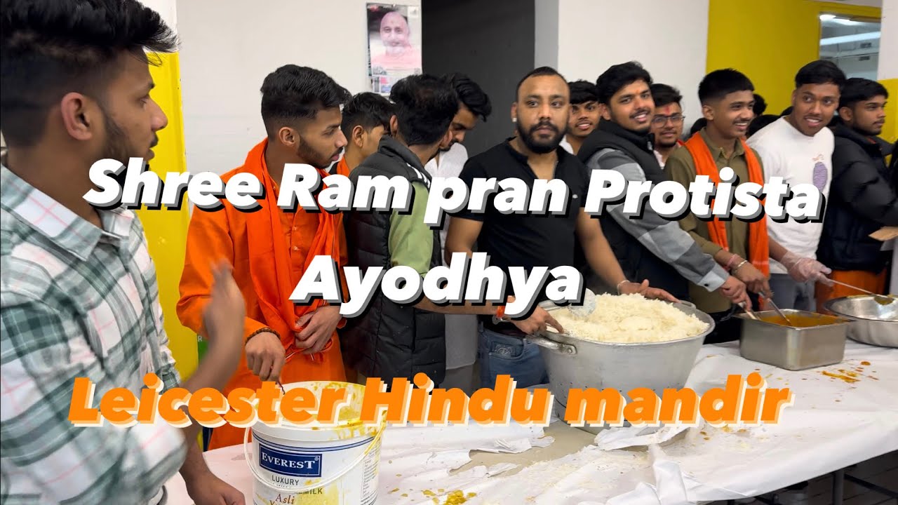 Shree Ram pran Protista me Leicester Hindu mandir #video #youtube #prafulc #like #shear #subscribe