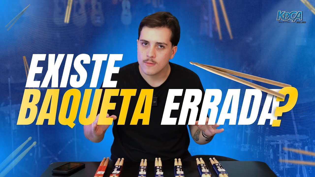 BATERISTA! Será que VOCÊ está usando a BAQUETA certa para VOCÊ?