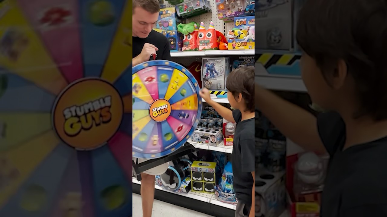 ВРАЩАЮ НАСТОЯЩЕЕ КОЛЕСО STUMBLE GUYS В ЦЕЛЬ #Target #StumbleGuys #PMIToys