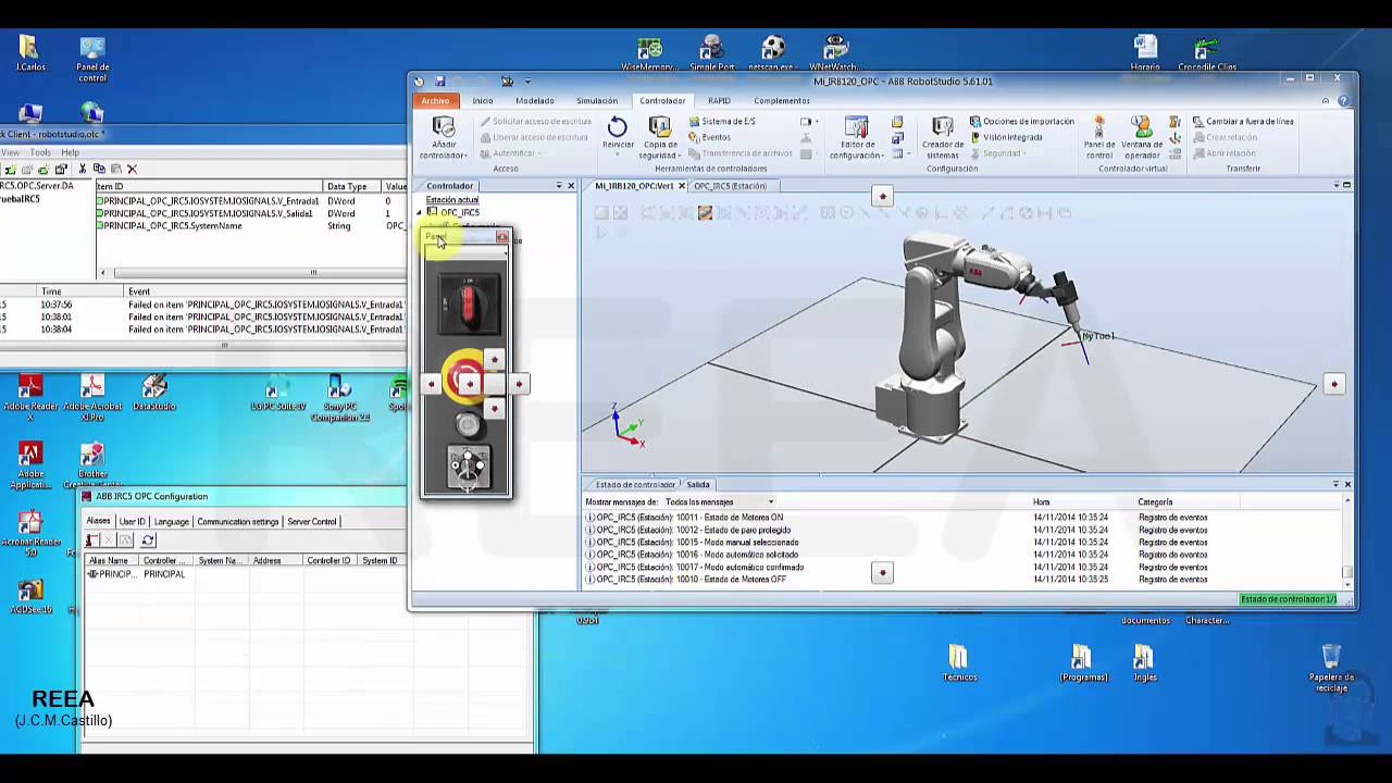 RobotStudio: Comunicación con WinCC Flexible mediante OPC Server