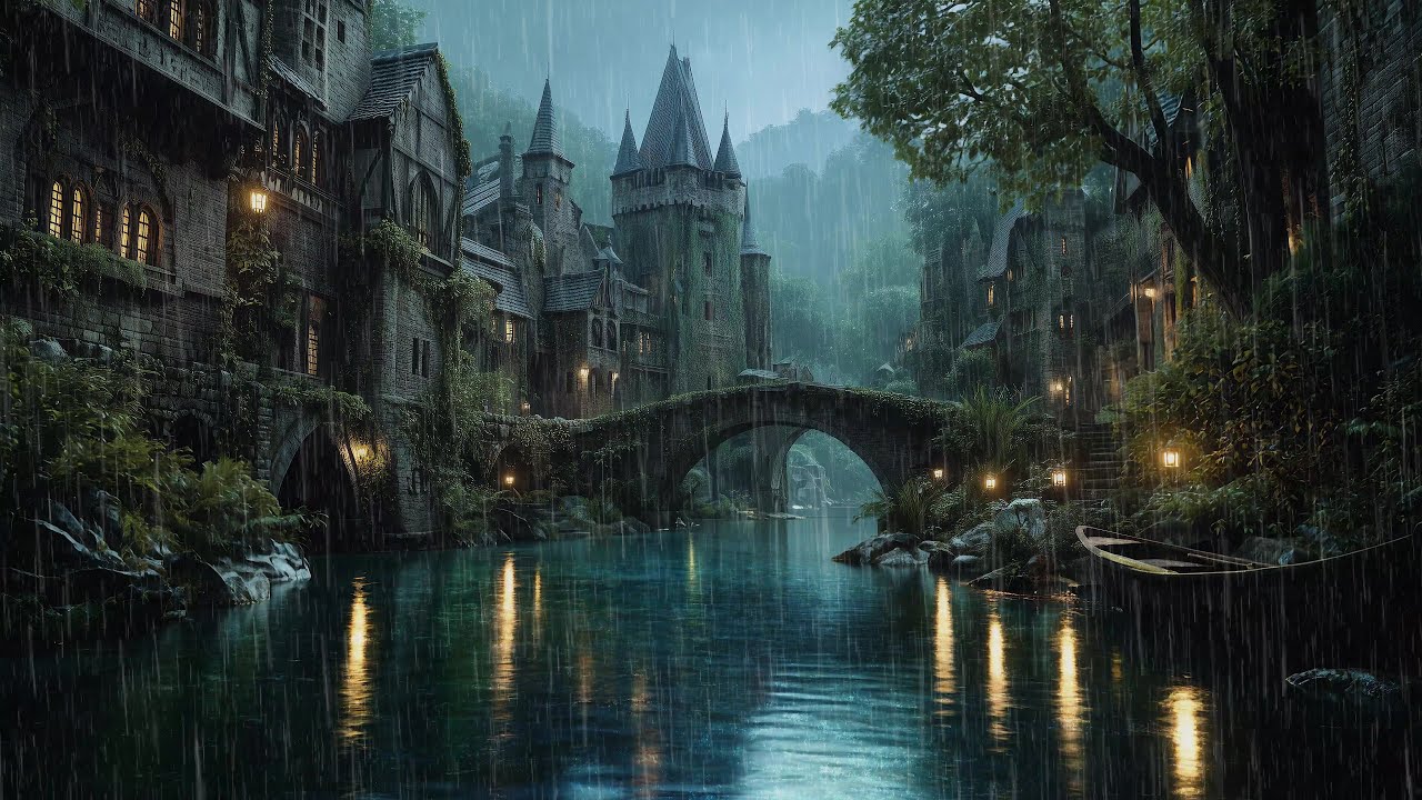 Rain Sounds For Sleeping - Perfect Rain with Thunder - Study, Meditation, Insomnia